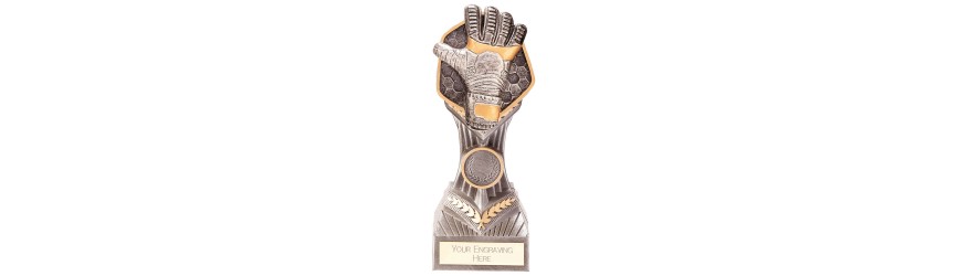 FALCON FOOTBALL GOALKEEPER TROPHY - 4 SIZES - 14CM TO 24CM FALCON FOOTBALL GOALKEEPER TROPHY - 4 SIZES - 14CM TO 24CM